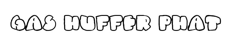 Gas Huffer Phat font preview