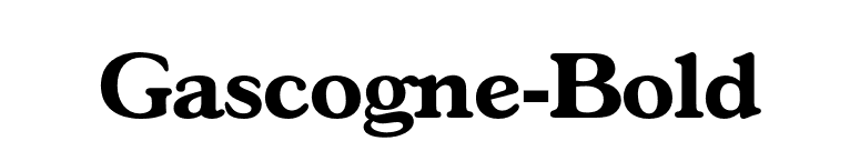 Gascogne-Bold font preview