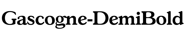 Gascogne-DemiBold font preview