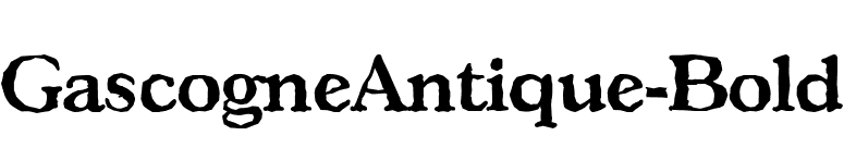 GascogneAntique-Bold font preview