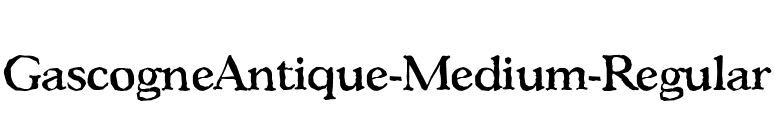 GascogneAntique-Medium-Regular font preview