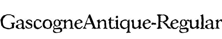GascogneAntique-Regular font preview
