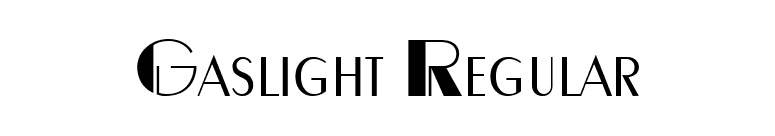 Gaslight Regular font preview