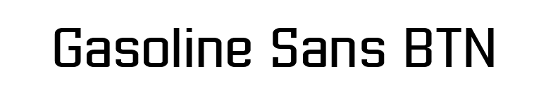 Gasoline Sans BTN font preview