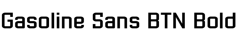 Gasoline Sans BTN Bold font preview