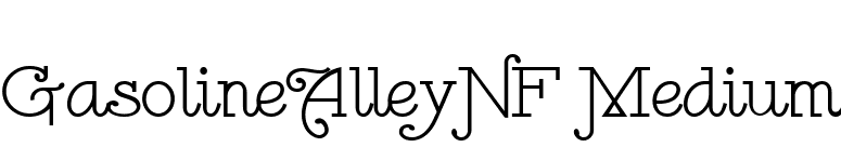 GasolineAlleyNF Medium font preview