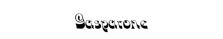 Gasparone font preview