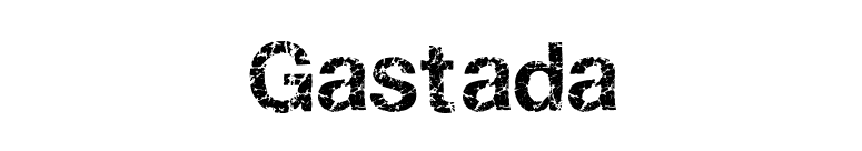 Gastada font preview