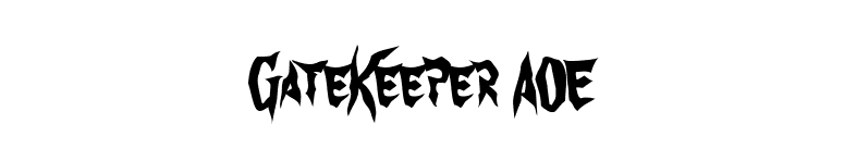 GateKeeper AOE font preview