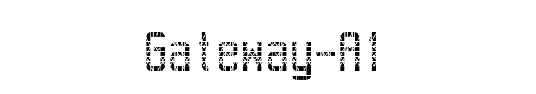 Gateway-A1 font preview
