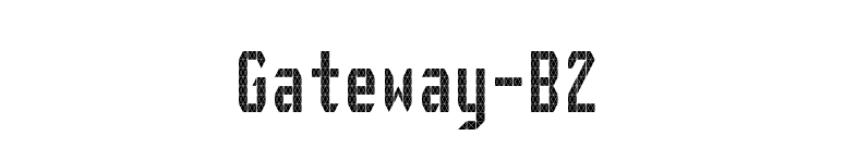 Gateway-B2 font preview