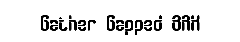 Gather Gapped BRK font preview