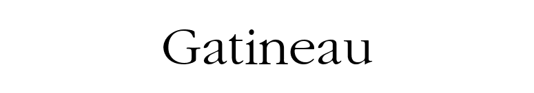 Gatineau font preview