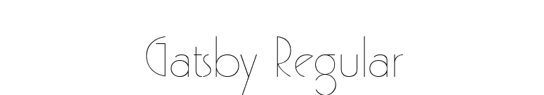 Gatsby Regular font preview
