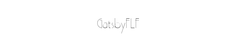 GatsbyFLF font preview