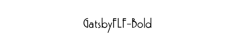 GatsbyFLF-Bold font preview