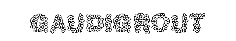 GaudiGrout font preview