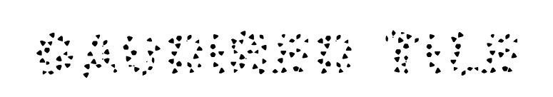 GaudiRed Tile font preview
