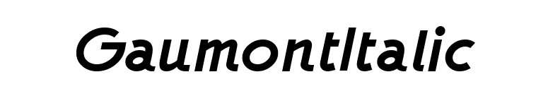 GaumontItalic font preview