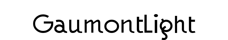 GaumontLight font preview