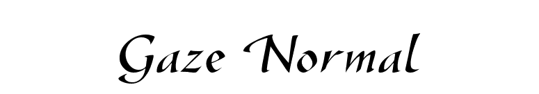 Gaze Normal font preview