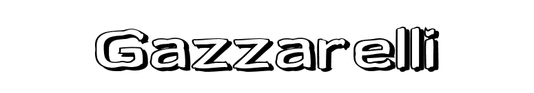 Gazzarelli font preview