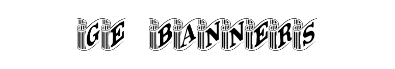 GE Banners font preview