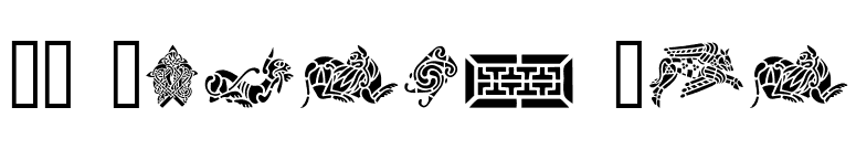 GE Celtic Art font preview