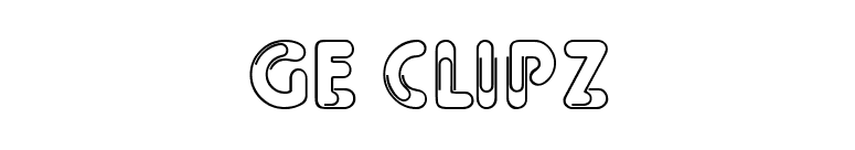 GE Clipz font preview