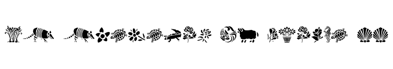 GE Elements of Nature II font preview