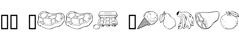 GE Food Basket font preview