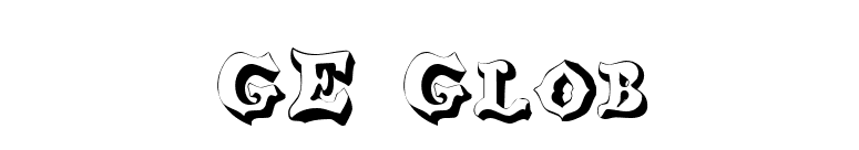GE Glob font preview