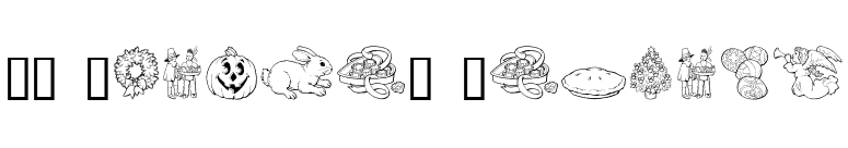 GE Holiday Sampler font preview