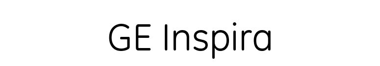 GE Inspira font preview