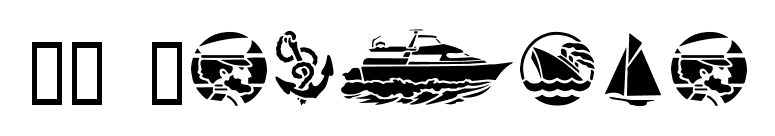 GE Nautica font preview