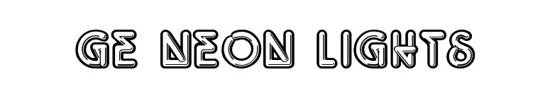GE Neon Lights font preview