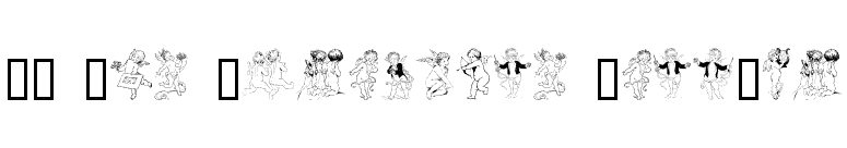 GE Old Fashioned Cherubs font preview