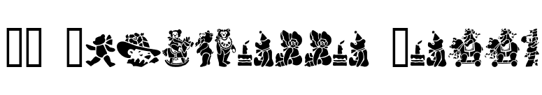 GE Silhouette Teddy font preview