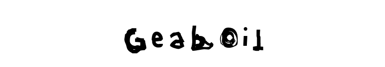 GeabOil font preview