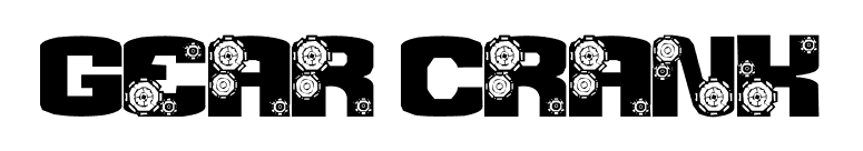 Gear Crank font preview