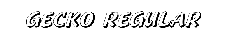 Gecko Regular font preview