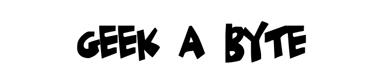 Geek a byte font preview