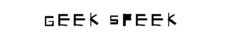 Geek Speek font preview