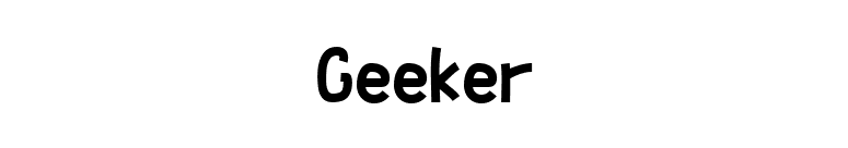 Geeker font preview