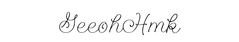 GeeohHmk font preview