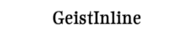 GeistInline font preview