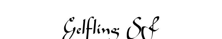 Gelfling SF font preview