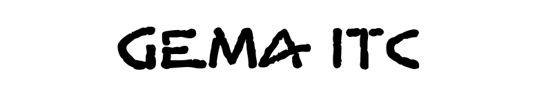 Gema ITC font preview
