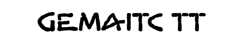 GemaITC TT font preview