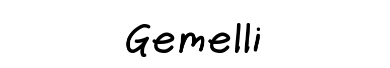 Gemelli font preview